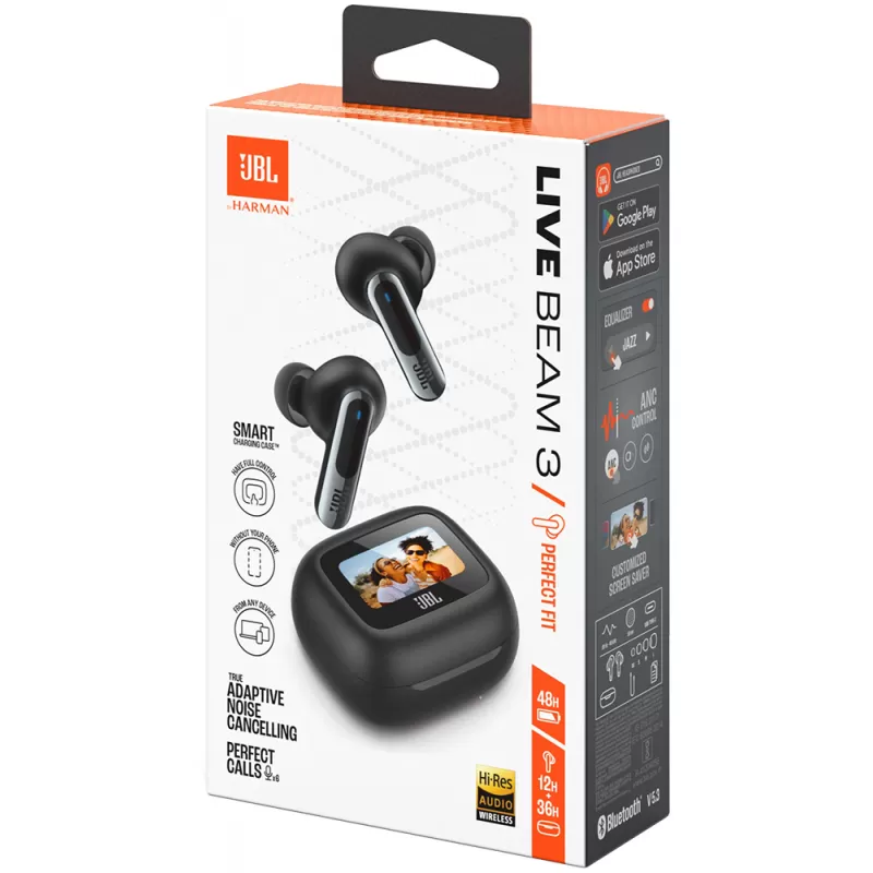 Auricular JBL Live Beam 3 Bluetooth - Black