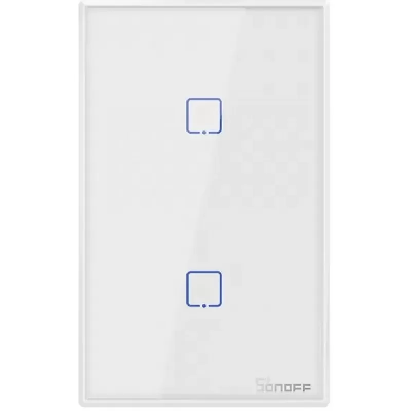 Interruptor de Pared Smart Sonoff T2US2C Wi-Fi 2V - White