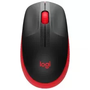 Mouse Wireless Logitech M190 - Red/Black