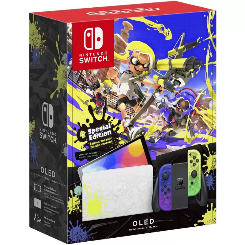 Consola Nintendo Switch OLED 64GB HEG S KCAAA - Splatoon 3 Edition (Japonés)