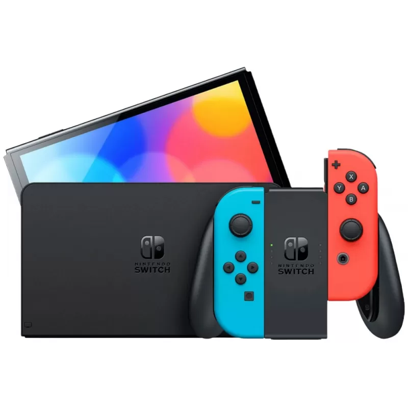 Consola Nintendo Switch OLED 64GB HEG S KABAA - Red/Blue (Japonés) - Caja Fea