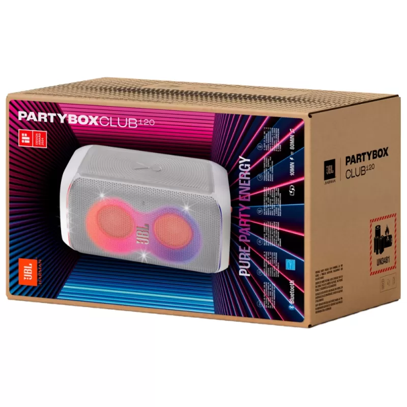 Speaker JBL PartyBox Club 120 - White (Caja Fea)
