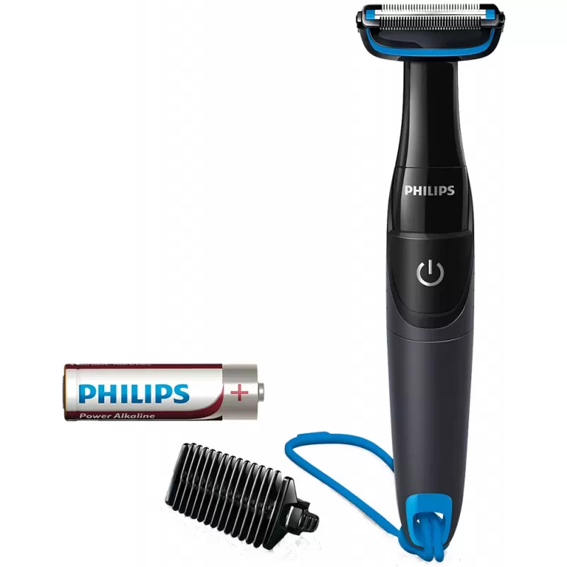 Afeitadora Corporal Philips Bodygroom series 1000 BG-1024/16 - Black/Blue