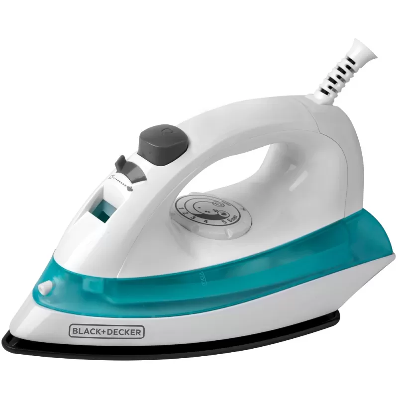 Plancha a Vapor Black+Decker Quick ‘N Easy IRBD100-CL 220V 1100W - White/Cyan