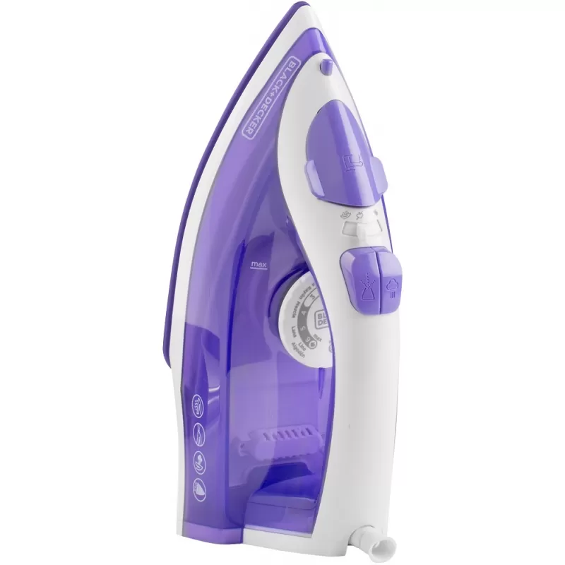 Plancha a Vapor Black+Decker TrueGlide Colors IRBD204-CL 240V 1500W - White/Purple