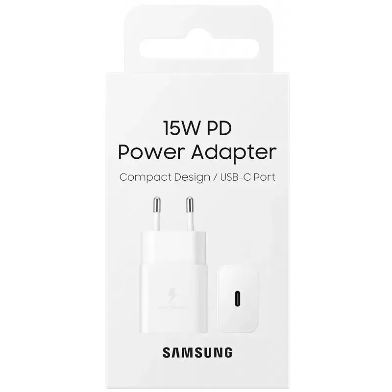 Adaptador de Corriente Samsung USB-C 15W EP-T1510NWEGWW - White