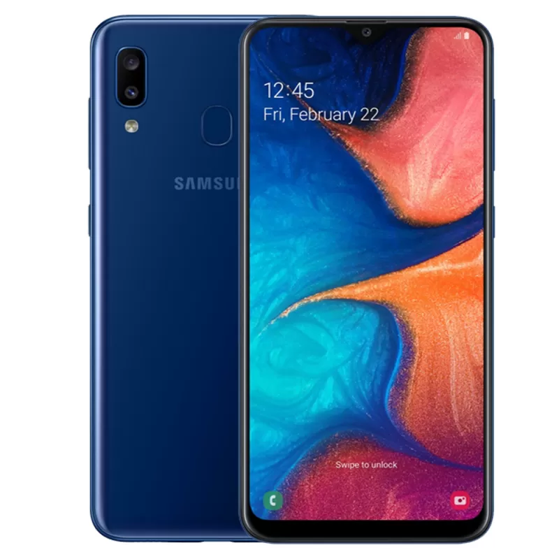 Smartphone Samsung Galaxy A20 SM-A205G SS 3/32GB  - Azul