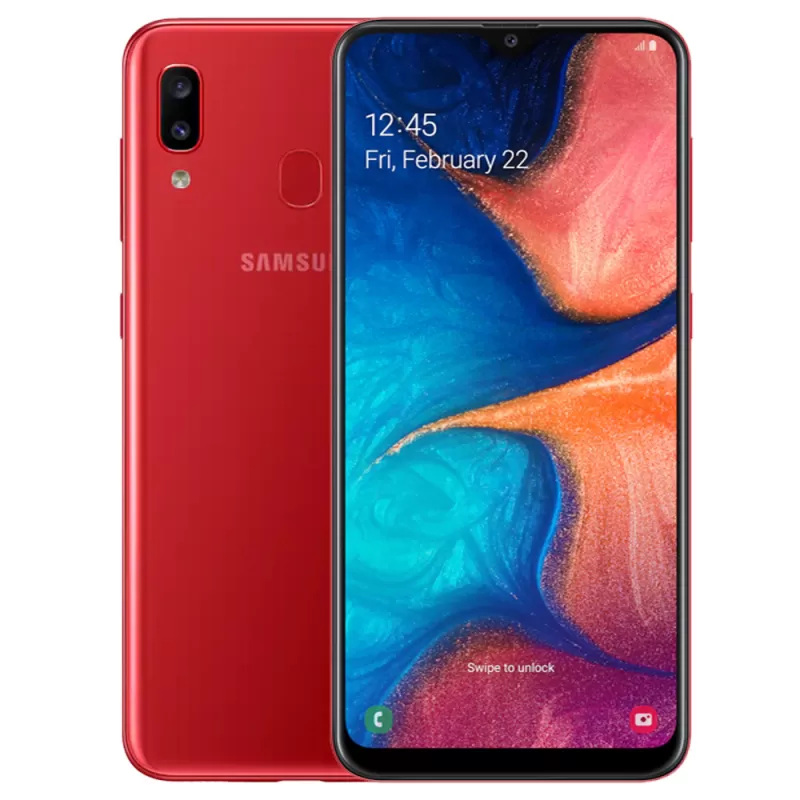 Smartphone Samsung Galaxy A20 SM-A205G SS 3/32GB  - Rojo