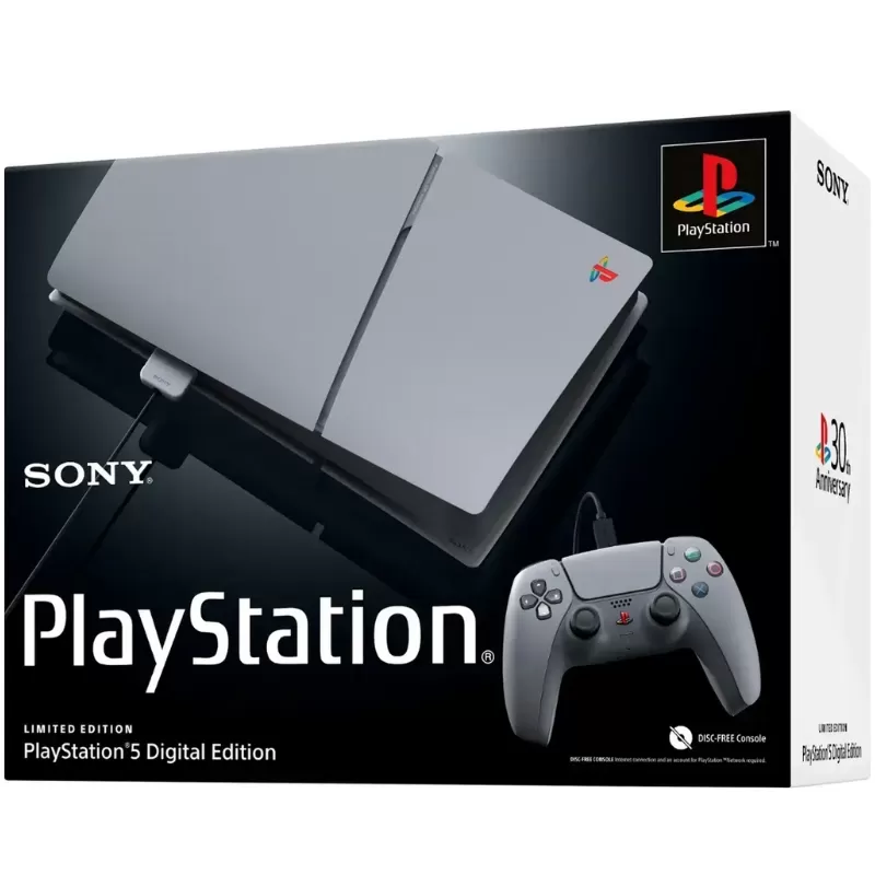 Consola Sony PlayStation 5 Slim Digital CFI-2015 1TB 30th Anniversary Limited Edition Bundle - Gray (Caja Fea)