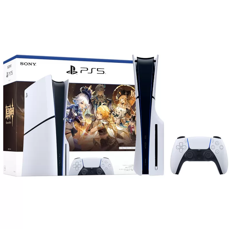 Consola Sony PlayStation 5 Slim CFIJ-10024 Disk 1TB SSD Genshin Bundle - Black/White (Japonés)