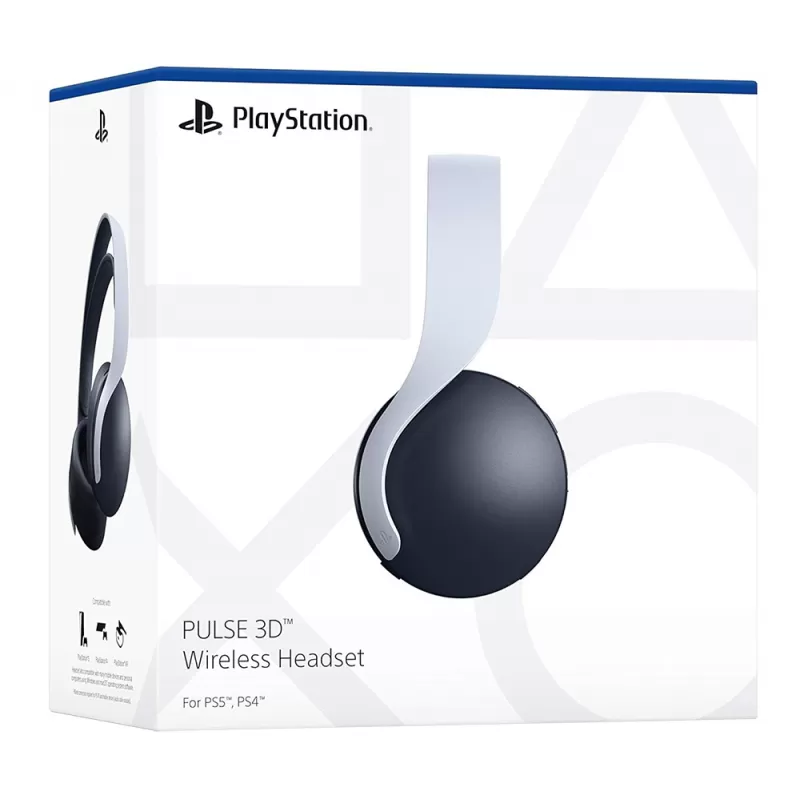 Auricular Wireless Sony Pulse 3D para PlayStation 5 CFI-ZWH1 - White/Black