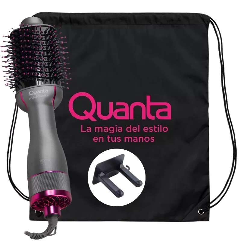 Cepillo Secador Quanta QTES6000N 1300W 2V - Gris/R...