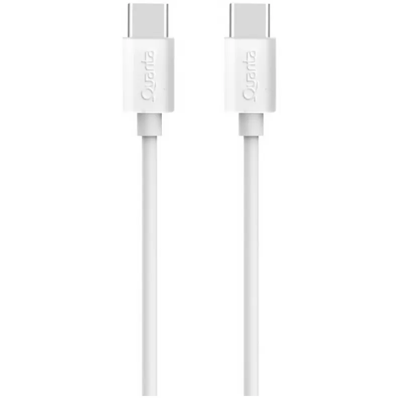 Cable Quanta QTCTC70  USB-C a USB-C - White