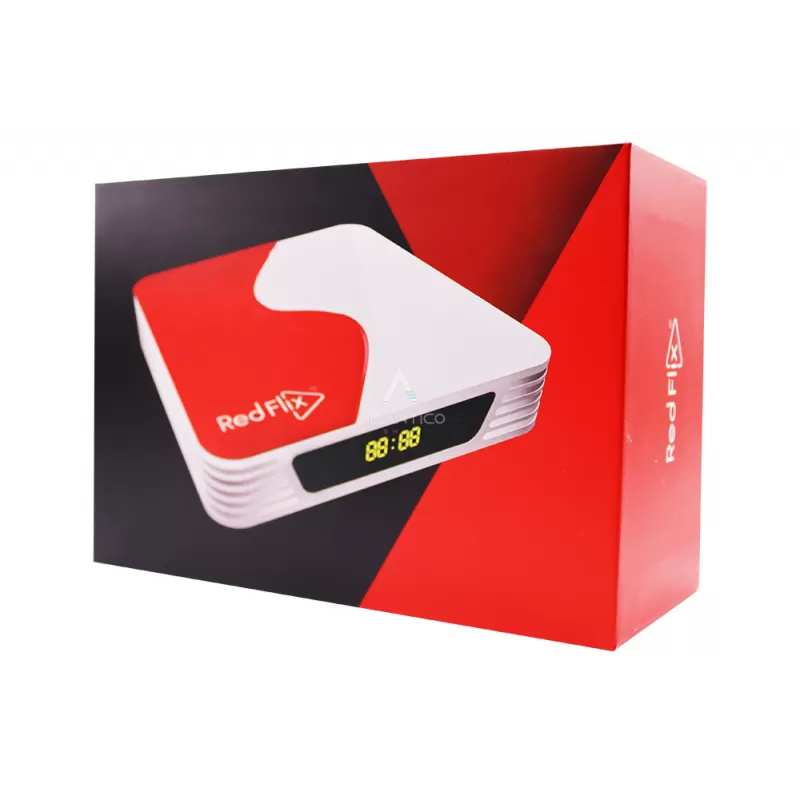 Receptor RedFlix Red+ 2/16GB Wi-Fi 4K - White/Red