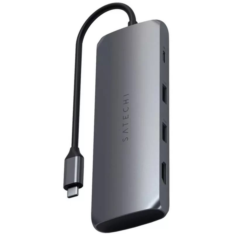 Hub Satechi USB-C Hybrid W/ SSD Enclosure ST-UCHSE...