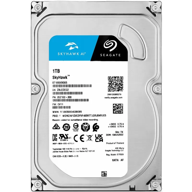 HD Interno SATA III Seagate SkyHawk 1TB 3.5" ...