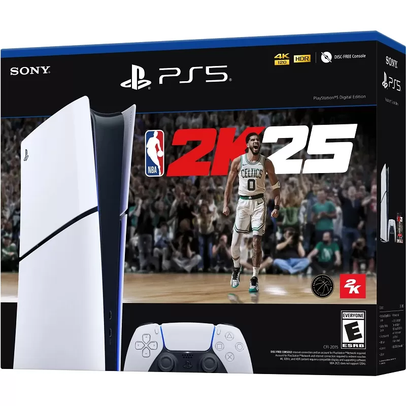 Consola Sony PlayStation 5 Slim CFI-2015 Digital 1TB SSD NBA 2K25 - Black/White