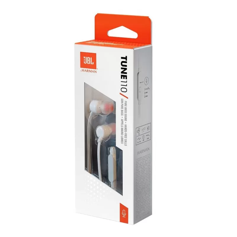 Auricular JBL Tune 110 - White