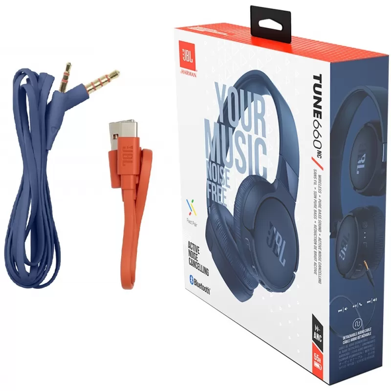 Auricular JBL Tune 660NC Bluetooth - Blue