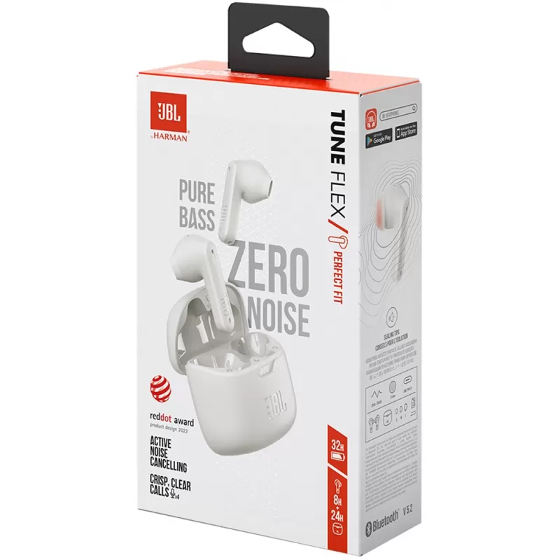 Auricular JBL Tune Flex Bluetooth - White