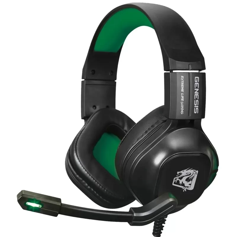 Headset Gaming ELG Genesis HGGE con Micrófono Negro/Verde