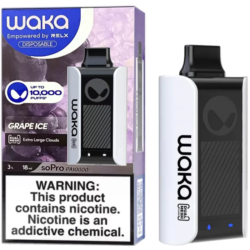 Vaper Descartable WAKA soPro PA10000 3% Nicotina 1...