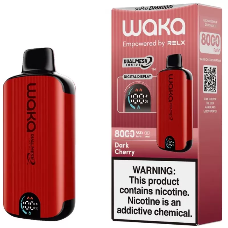 Vaper Descartable WAKA soPro 3% Nicotina 8000 Puff...