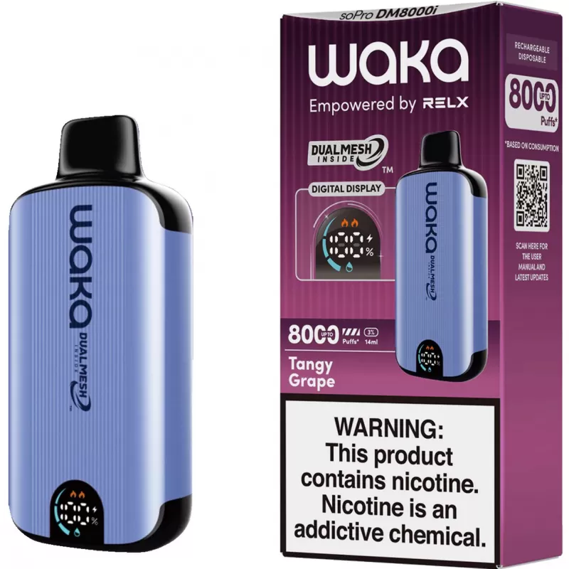 Vaper Descartable WAKA SoPro 3% Nicotina 8000 Puff...