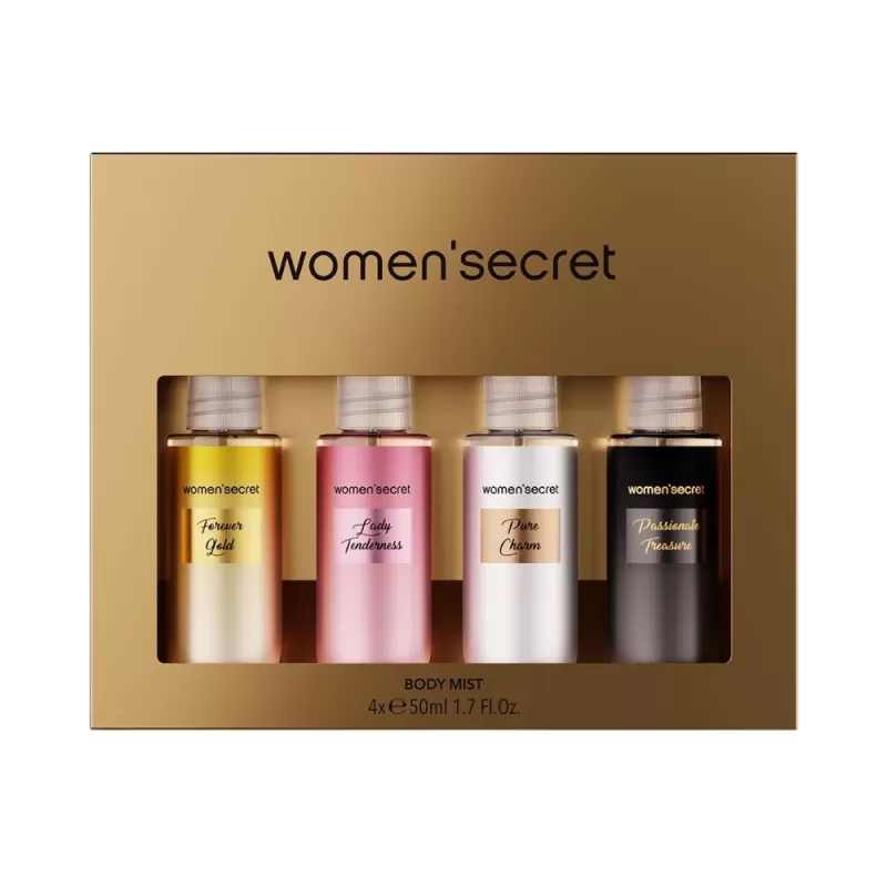 Kit Women'Secret Body Mist - 50mL (4 Unidades)