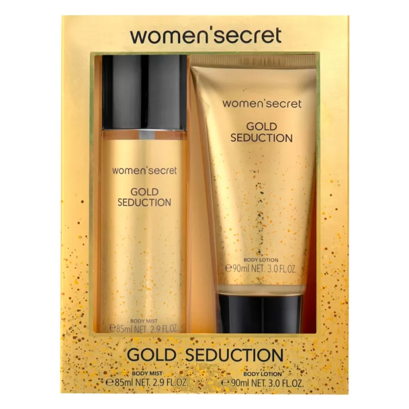 Kit Women'Secret Gold Seduction Body Mist 85mL + B...