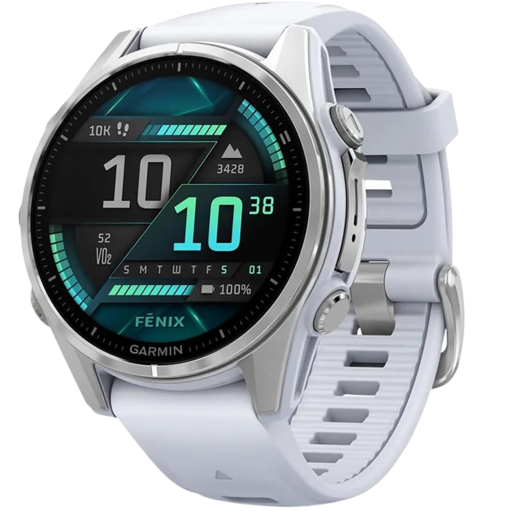 Reloj GPS Garmin Fenix 8 43mm AMOLED 010-02903-00 - Silver/Whitestone