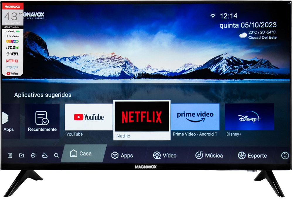 Smart TV LED Magnavox 43&quot; 43MEZ443/M1 Full HD