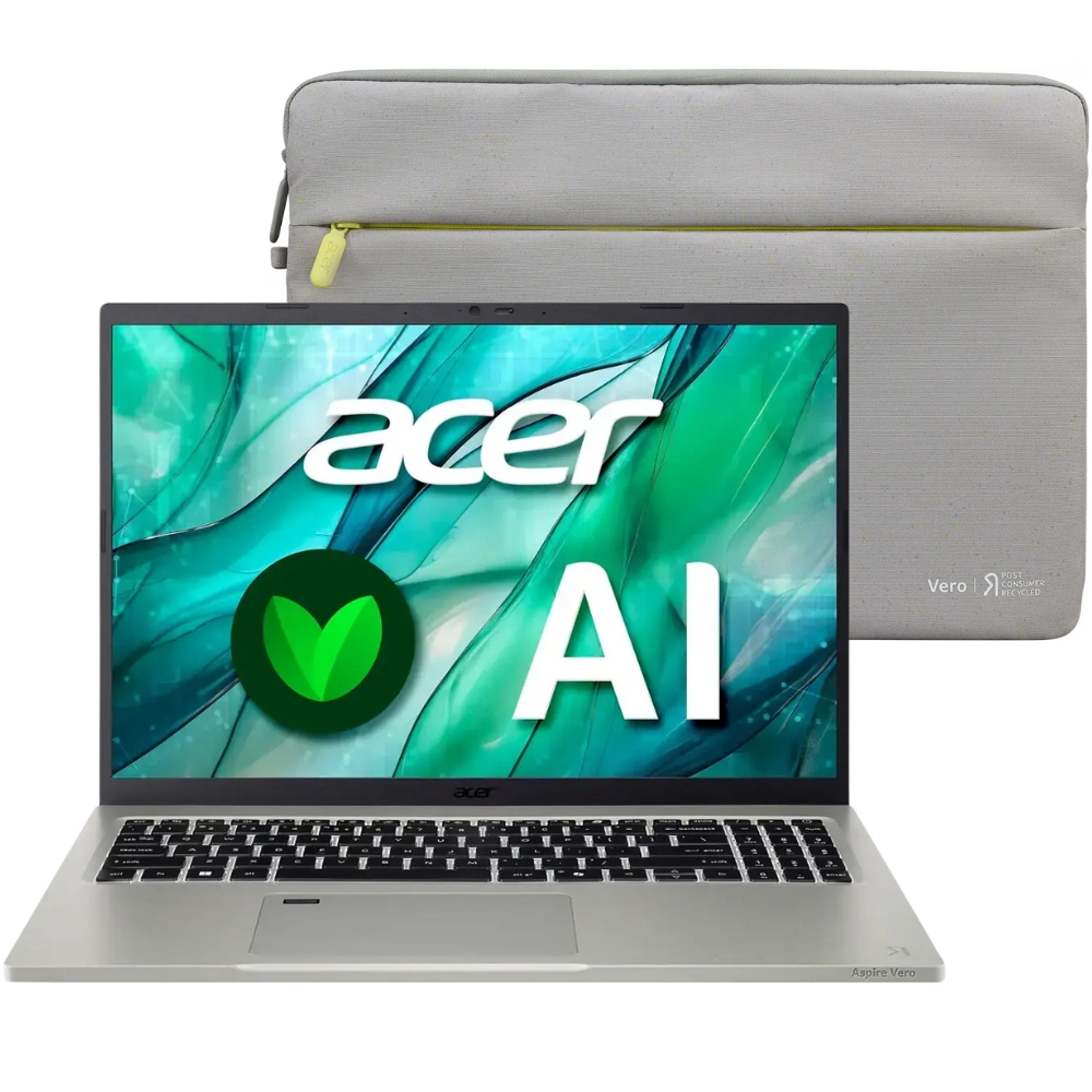 Notebook Acer Aspire Vero 16 AV16-51P-7063 16&quot; Intel Core Ultra 7 155U 16/512GB W11H - Cobblestone Gray + Estuche