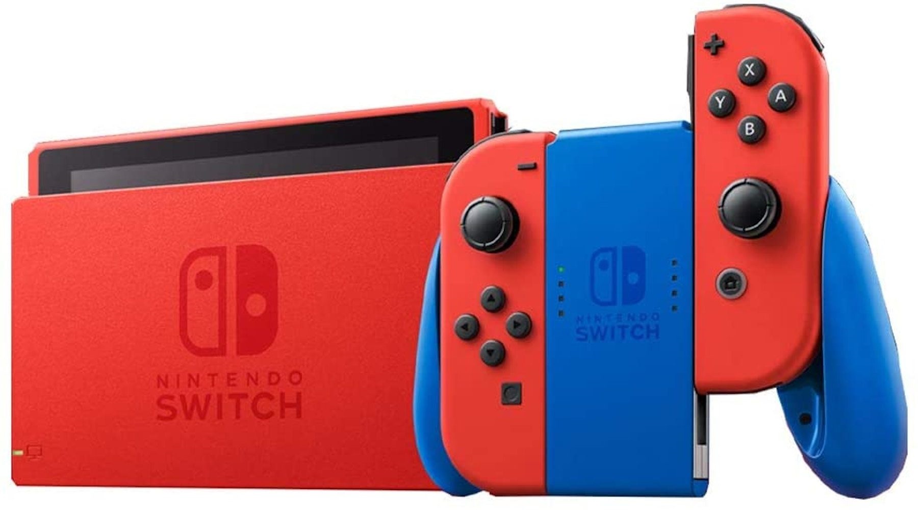 Consola Nintendo Switch 32GB HAD S RAAAF + Case Edition Mario Bros Rojo/Azul