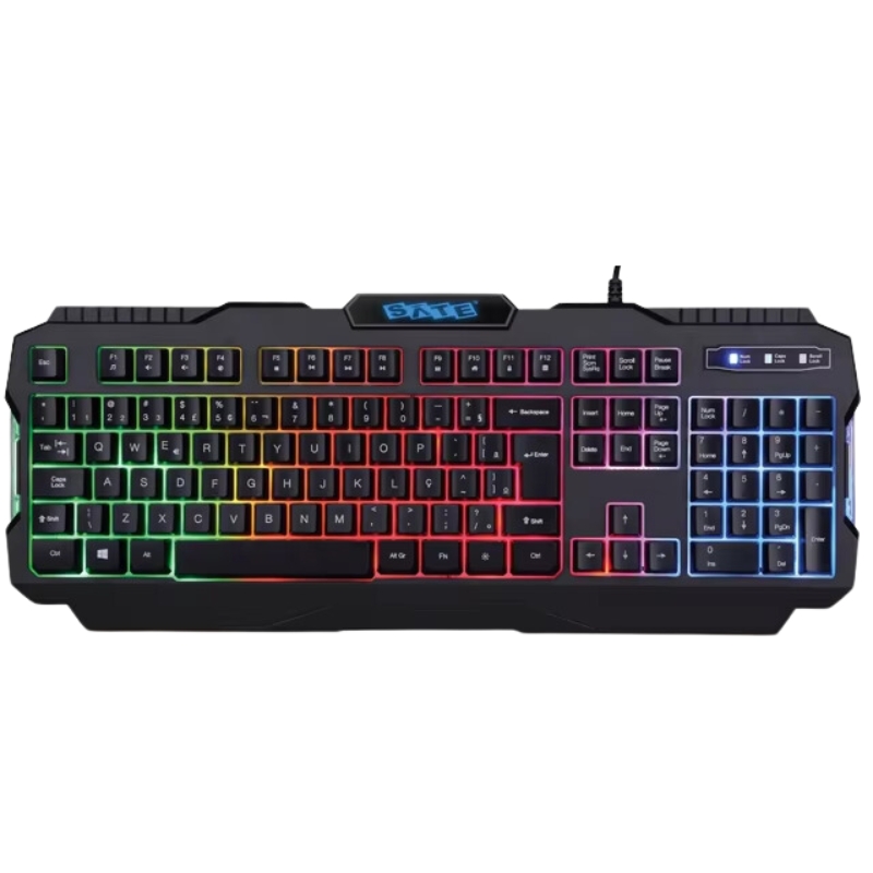 Teclado Gaming Satelite AK-837 - Black (Portugués)