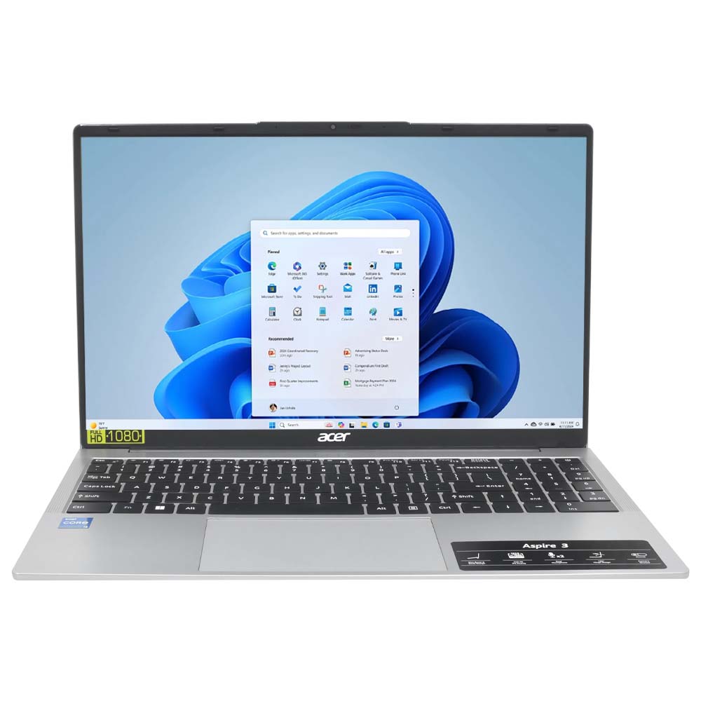 Notebook Acer Aspire 3 A325-53 15.6&quot; Intel Core i5-1334U 16/512GB W11 Pro - Silver