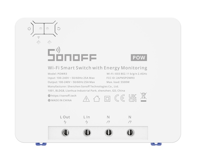 Interruptor Smart Sonoff POWR3 Wi-Fi 2V - White