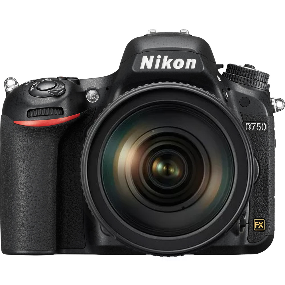 Cámara DSLR Nikon D750 de 24.3MP/Full HD com Tela 3.2/Wi-Fi/EXPEED 4 + Lente AF-S NIKKOR 24-120 mm f/4G ED VR - Preto